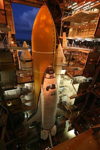 Launch Ready: The Space Shuttle Awaits Its Journey 🚀✨