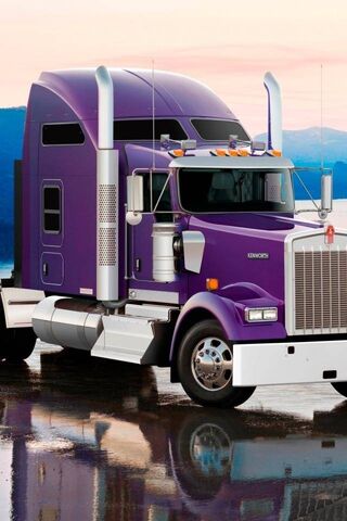 Vibrant Power on Wheels 🚛💜