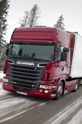 Scania R: The King of the Roads in Winter Wonderland 🚛❄️