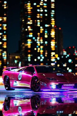 Lamborghini Diablo: The Night Beast Unleashed! 🚗💨