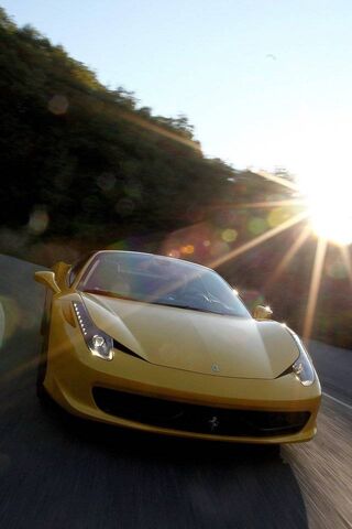 Sunset Thrills: The Ferrari 458 Spider in Action! 🌅🚗