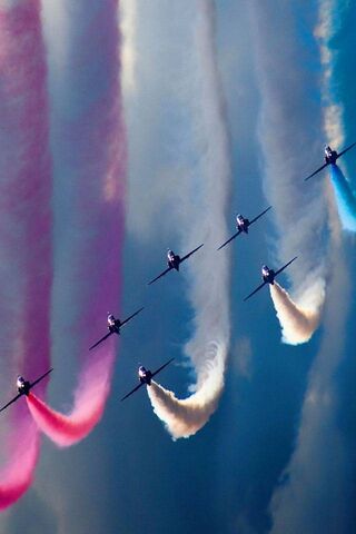 Sky Dancers: A Colorful Aerial Ballet 🎨✈️