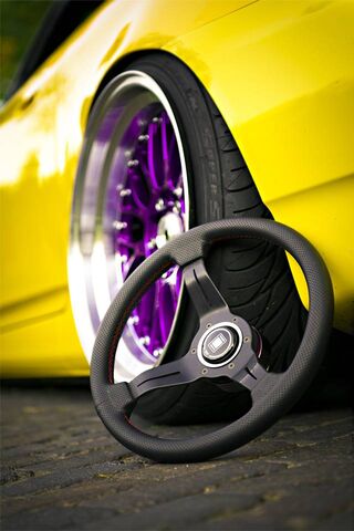 Vibrant Vibes: The Purple Rim Revolution 🚗💜