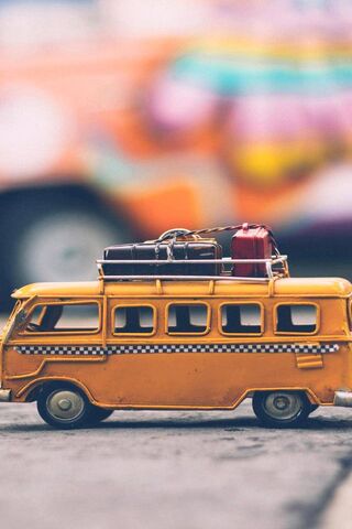Vintage Adventure: The Classic Yellow Taxi 🚖✨