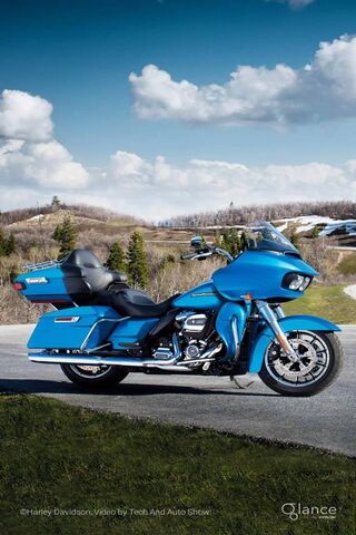 Cruising in Style: The Blue Beauty 🏍️💙