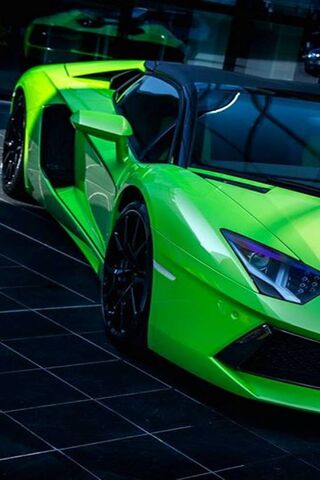 Green Aventador