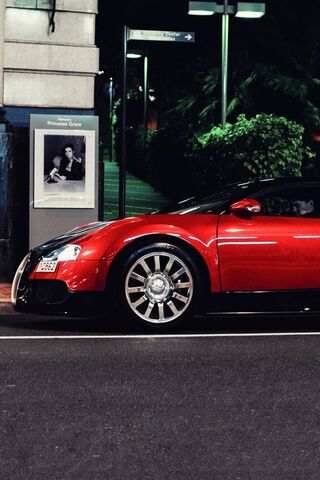 Bugatti สีแดง