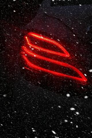 Illuminated Elegance: Mercedes Taillights in Winter