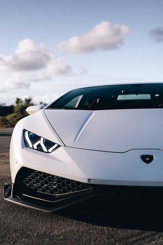 Sleek Elegance: The White Lambo Dream