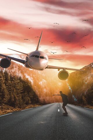 Soaring Dreams: A Skater's Flight