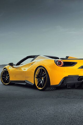 Sunshine on Wheels: The Yellow Ferrari