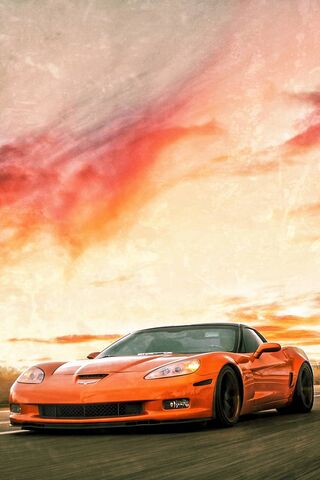 Corvette Z06: The Sunset Racer 🌅🏎️