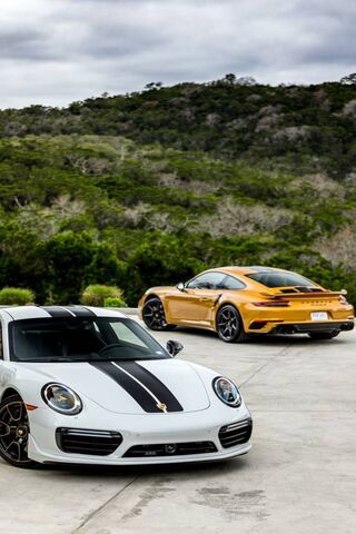 Twin Porsches