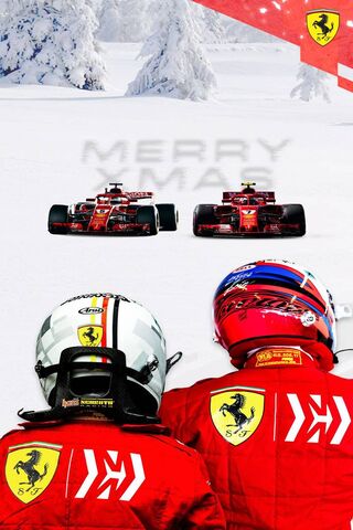 Ferrari's Festive Race in Winter Wonderland 🎄🏎️