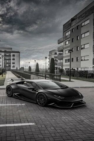 Wallpaper 4k Lamborghini Huracan Evo Black 4k Wallpaper
