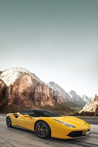 Ferrari 488 GTB: A Yellow Dream on Wheels 🚗💨
