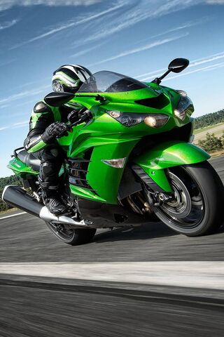 壁紙 PHONEKY - NEW Green Kawasaki HD壁紙
