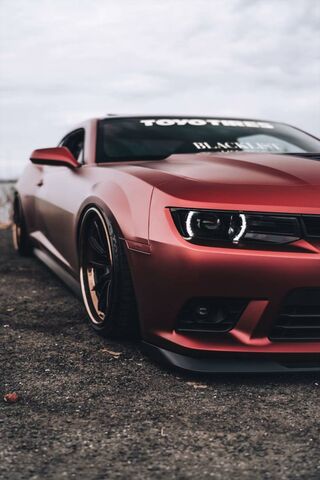 Satin Red Camaro