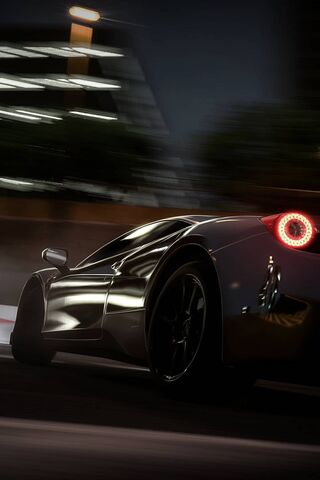 Night Racer: The Ferrari 458 in Motion 🌌🏎️