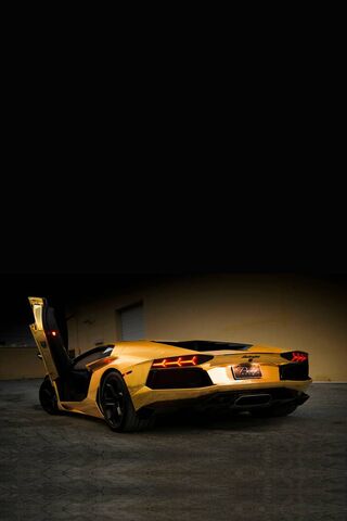 Lamborghini Aventador: The Golden Beast Unleashed! 🏎️✨