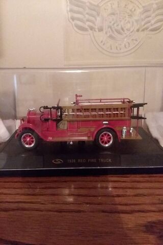 Vintage Hero: The 1928 Red Fire Truck 🚒