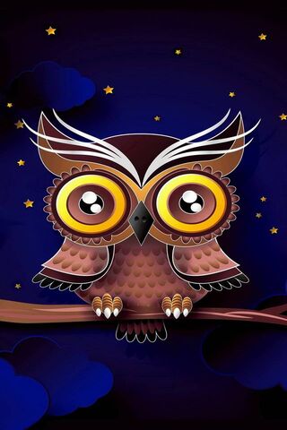 Whimsical Night Watcher 🌙🦉