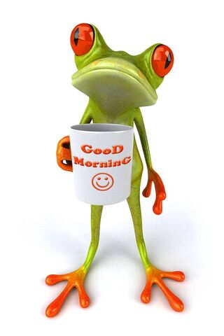 Froggy Morning Vibes! ☕🐸