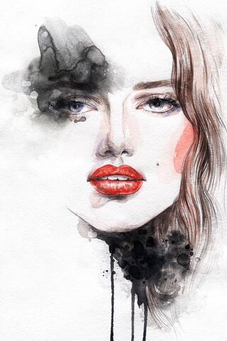 Whispers of Color: The Painted Girl