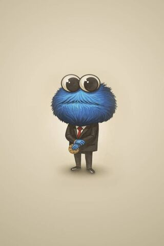 Cookie Monster in a Suit: A Sweet Surprise! 🍪✨