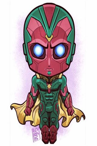 The Visionary Hero: A Chibi Marvel