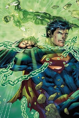 Superman Unleashed: The Power of Green Lantern! 🌌💪
