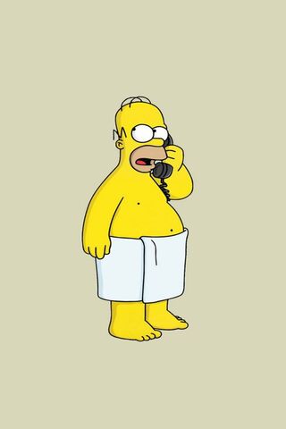 ホーマーの爆笑電話📞😂壁紙 - PHONEKYから携帯端末にダウンロード
