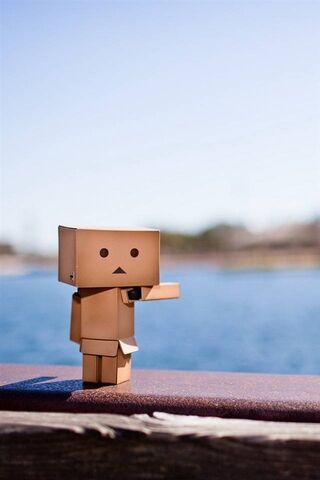 Danbo's Day Out: A Little Adventure by the Water 🌊