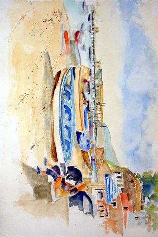 Coastal Serenity: A Watercolor Escape 🌊🎨