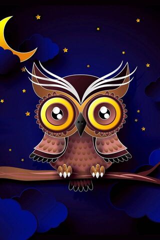 Whimsical Night Watcher 🦉✨