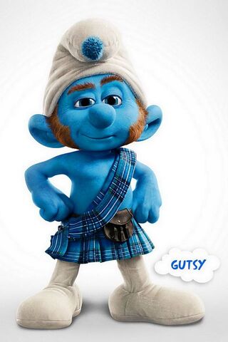 Gutsy Smurf: The Brave Heart of Smurf Village! 💙 ☠️