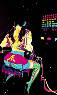 Atari Jellyfish Wallpaper by Hollis Brown Thornton  TurningArt