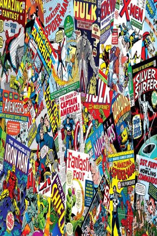 Marvel Comic Collage