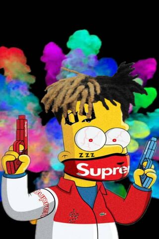 Download Sad Bart Simpsons Supreme Wallpaper