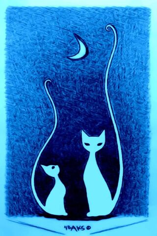 Whiskers Under the Moonlight 🌙🐾