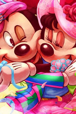 Mickey and Minnie’s Colorful Celebration! 🎉❤️