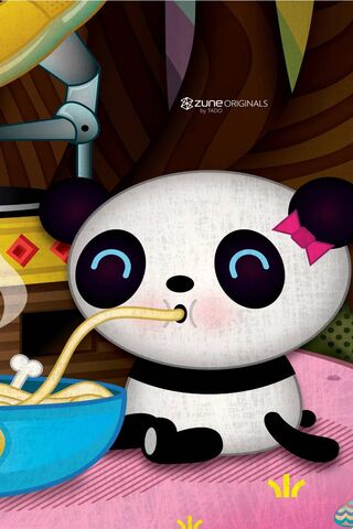 Panda's Cozy Noodle Time 🍜🐼