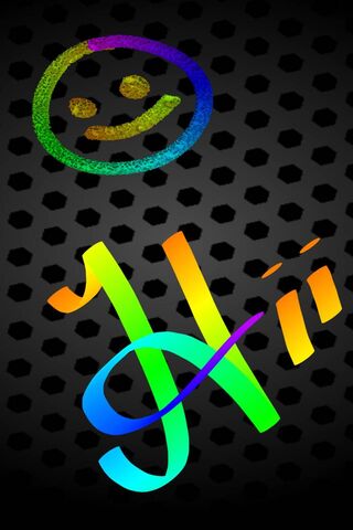 Colorful Greetings: A Vibrant 'Hi' 🌈😊