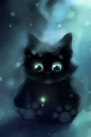 Whispers of Winter: The Enchanted Snow Cat ❄️🐾