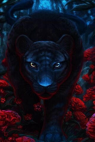 Mystical Shadows: The Enigmatic Black Panther 🌌🐾