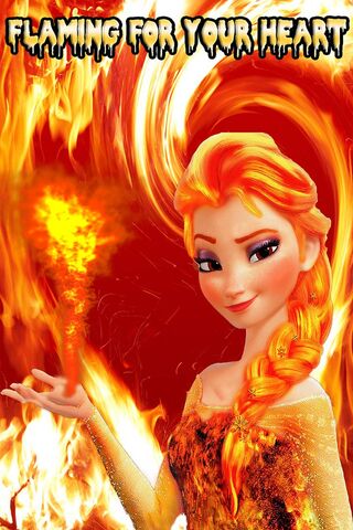 Fiery Charm: Elsa's Passionate Transformation 🔥❄️