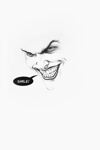 Joker's face, minimal, . Joker face, Joker, Joker Drawing HD phone  wallpaper | Pxfuel