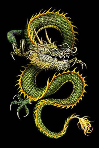 Gold Dragon and Gold coin, symbolic of power and wealth, China dragon,  black background for wallpapers. 3d Render dynamic , Created with  Generative AI Stock Illustration | Adobe Stock