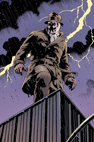 The Enigmatic Observer: Rorschach's Vigil