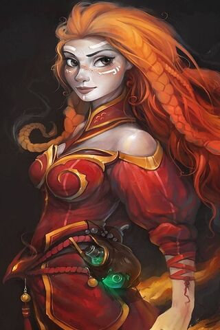 Lina: The Fiery Sorceress 🔥✨